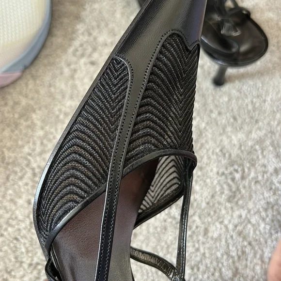 LIBERTY MADE IN ITALY BLACK SANDALS SHOES SIZE 38/8 - Picture 7 of 7